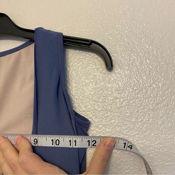 Weissman Dance Costume blue dress Matte Jersey Dress With Drape D10445 IC 7/8 - Picture 5 of 10